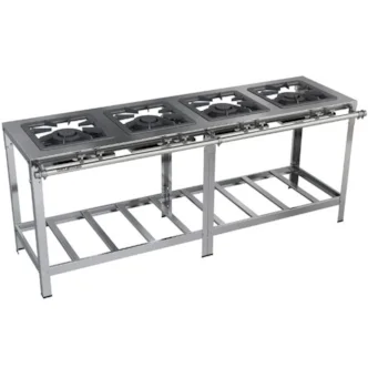 FOGAO 04 BOCAS CEFAZ CFZG157 40X40 INOX