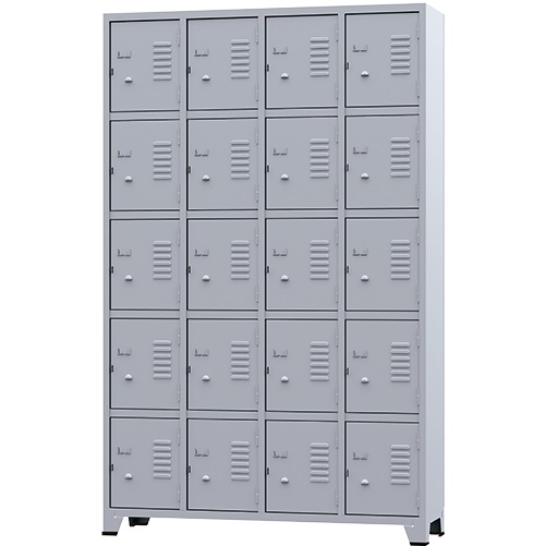 ROUPEIRO ACO 20 PORTAS AMAPA 7/20 CINZA