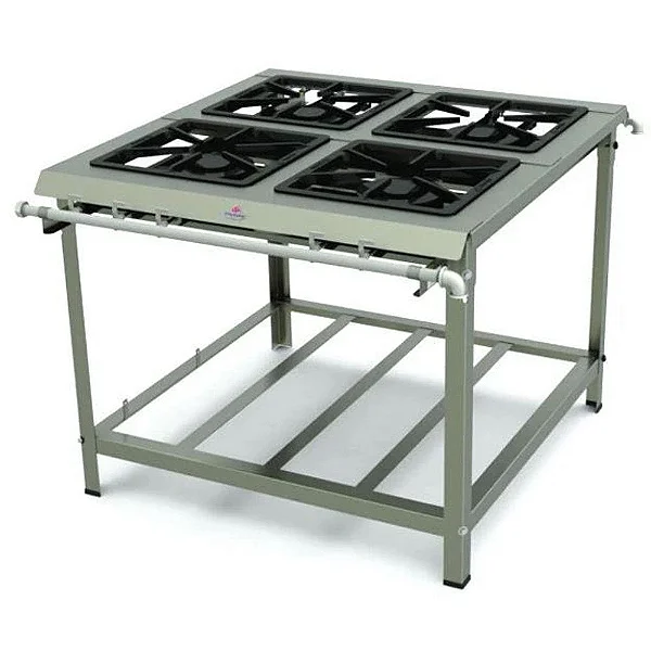 FOGAO 04 BOCAS PROGAS PMDINOX400 40X40 E