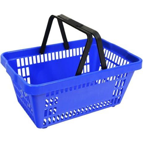 CESTINHA DE COMPRAS AMAPA PLASTICA AZUL