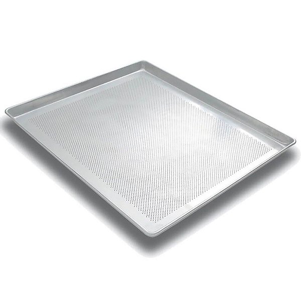 ASSADEIRA DE ALUMINIO BARONESA PERFURADA 58X70CM