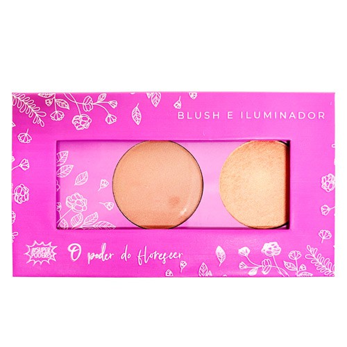 Paleta de Blush e Iluminador O Poder do Florescer Cor 01 Super Poderes