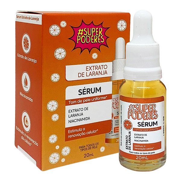 Sérum Facial Extrato de Laranja Super Poderes SELSP Compre as melhores maquiagens Aqui