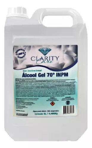 Alcool Gel 70  % - Neutro 5 L - Clarity