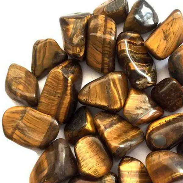 Pedra Olho de Tigre Rolada (1,5 a 2 cm)