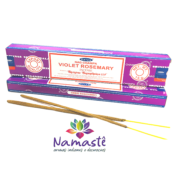 Incenso Massala Satya 15g - Violet Rosemary