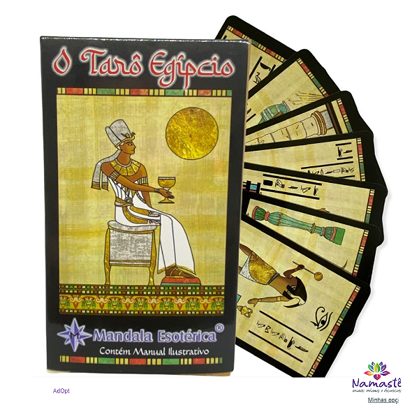 Tarot Egipcio 78Cartas Plastificadas com Manual