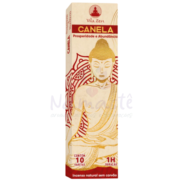 Incenso Natural Vila Zen - Canela - Prosperidade e Abundância