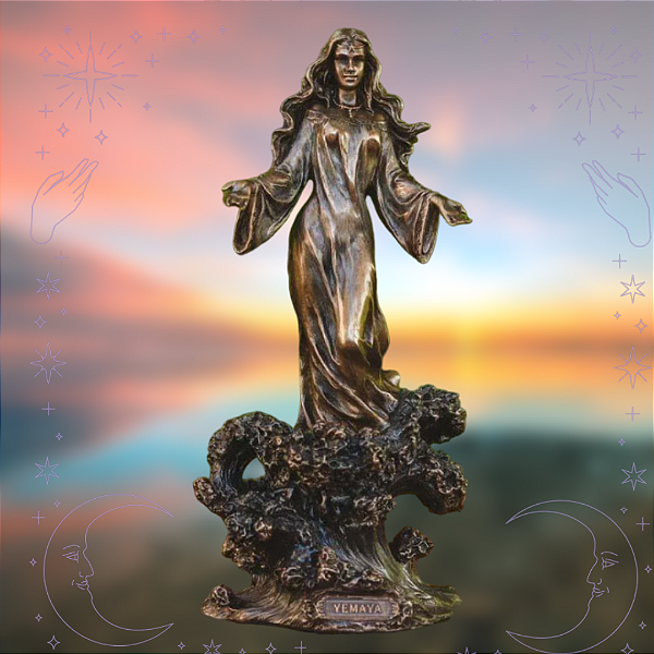 Estátua Iemanjá - "Rainha Das Águas" (28cm)