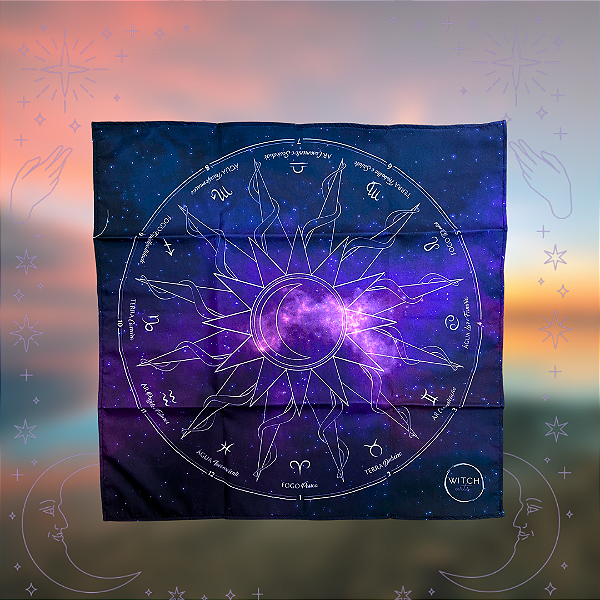 Toalha Cósmica Witcharts Para Jogo De Cartas Místicas