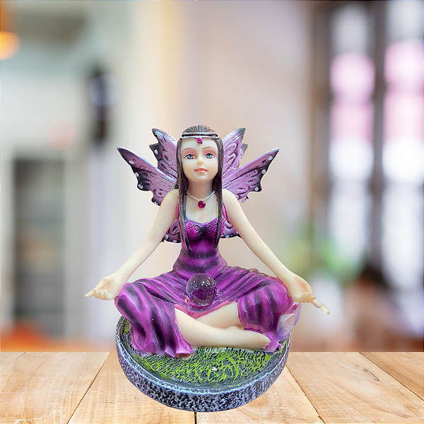 Mini Escultura Elfa - 9x6x6cm