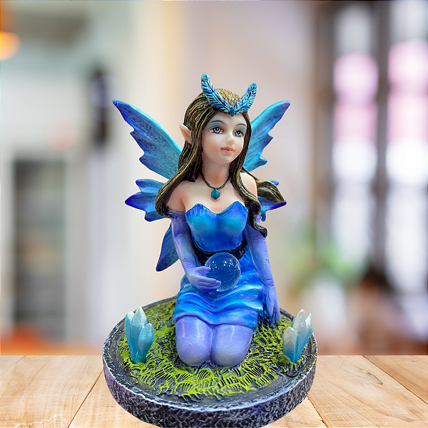 Mini Escultura Elfa - 9x6x6cm