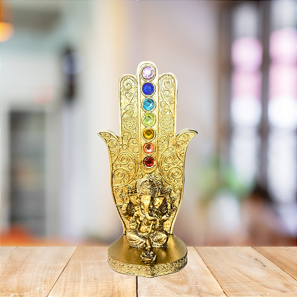Incensário Ganesha 7 Chakras Mão De Fátima