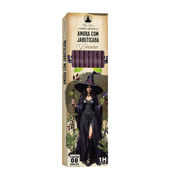 Incenso Vila Zen Linha Mística - Amora e Jabuticaba