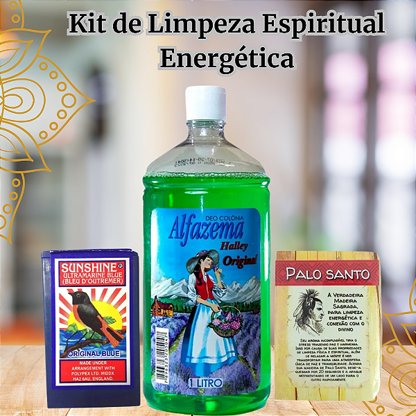 Kit de Limpeza Espiritual Energética para a Casa Lar e Ambiente - Wagi Anil Alfazema e Palo Santo