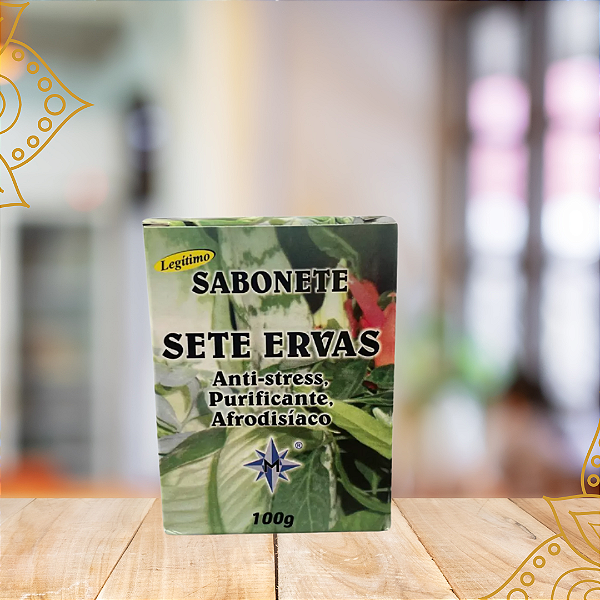 Sabonete -  Sete Ervas - Anti-stress, purificante e afrodisíaco