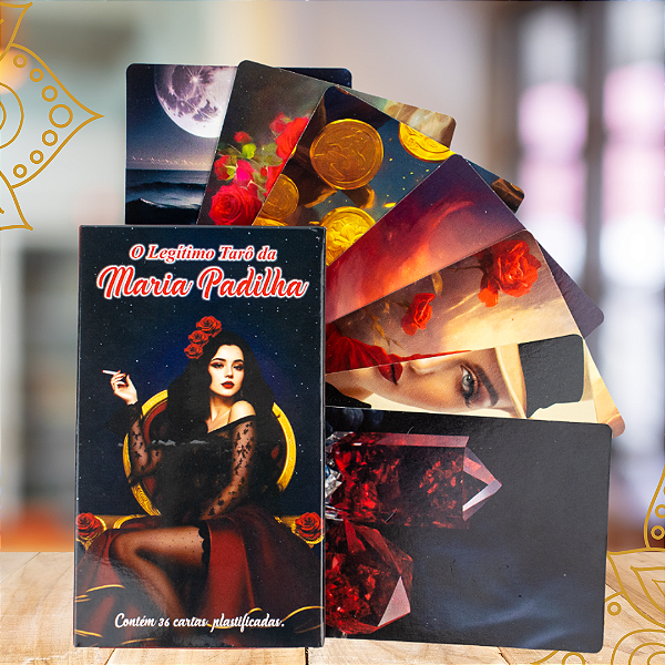 O Legítimo Tarô da Maria Padilha 36 Cartas Plastif e Manual