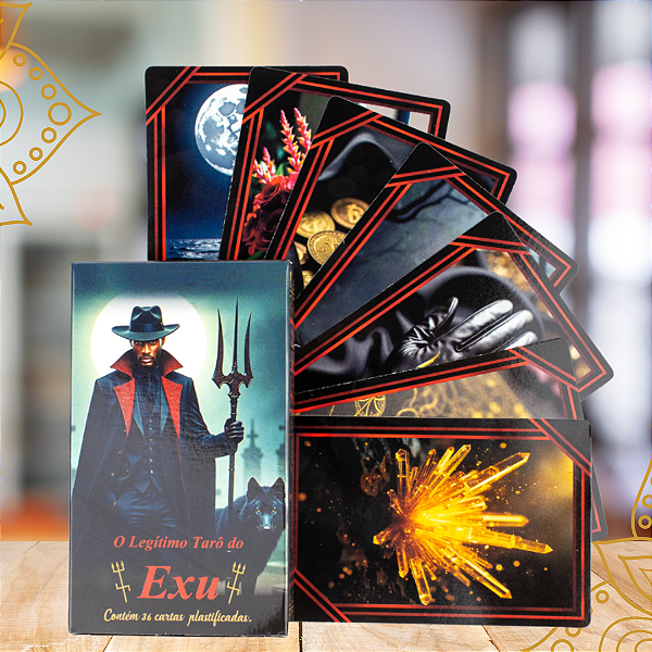 O Legitimo Tarô Do Exu 36 Cartas Plastif e Manual