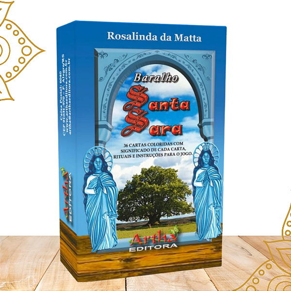 Baralho Cigano Santa Sara Original 36 Cartas Plastificado e Envernizadas