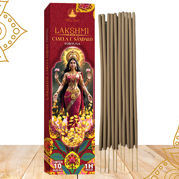 Incenso Vila Zen - Linha Deuses Hindus - Lakshmi