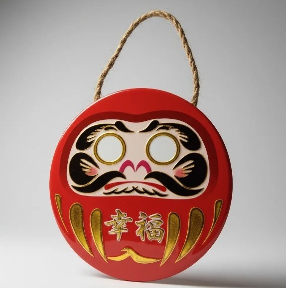 Quadro Decorativo Mandala Daruma Redonda