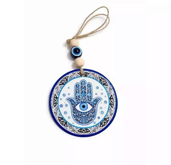 Mandala Olho Grego 7,5x7,5 cm Decoração