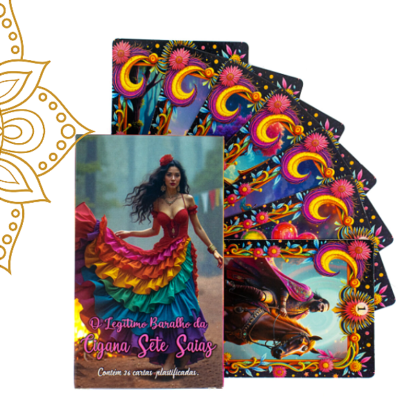 Baralho da Cigana Sete Saias 36 Cartas Manual