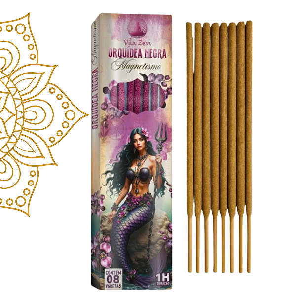 Incenso Vila Zen Orquídea Negra sem Carvão