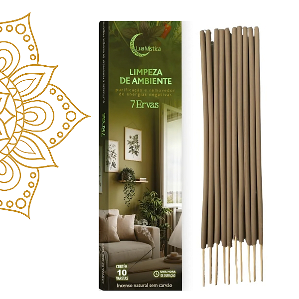 Incenso Natural Limpeza de Ambiente Lua Mística