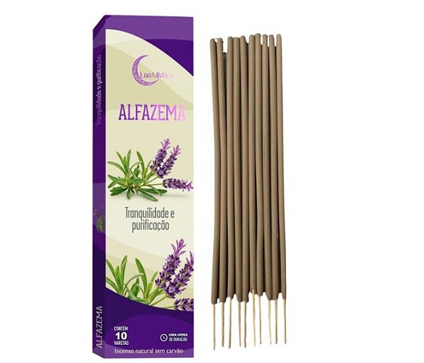 Incenso Natural Alfazema 0% Carvão LumMística
