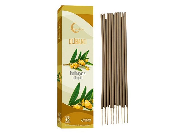 Incenso Natural Olíbano 10 Varetas Lunastika