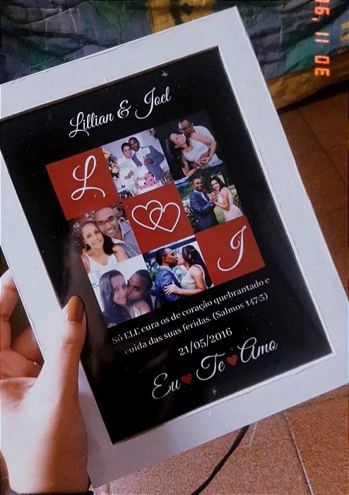 Quadro Iniciais do Amor