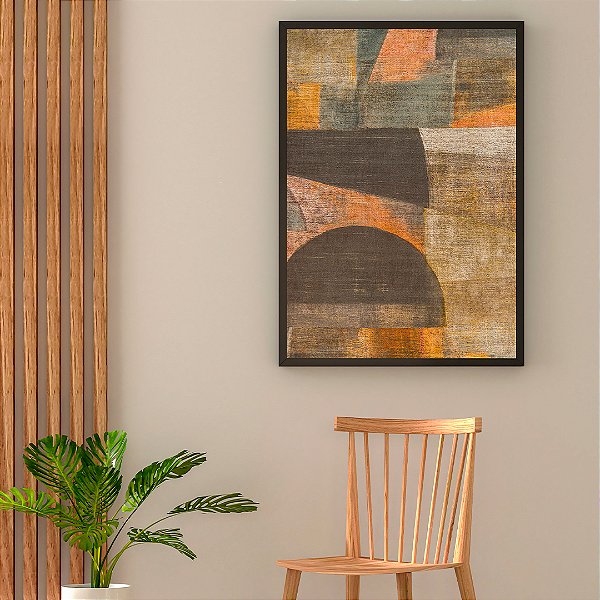 Quadro FineArt  Abstrato em  Formas Geométricas