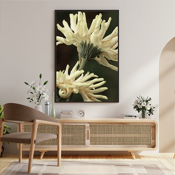 Quadro FineArt Flor Gerbera Pastini Corvara