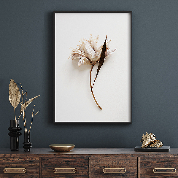 Quadro FineArt Flor Lírio Seco