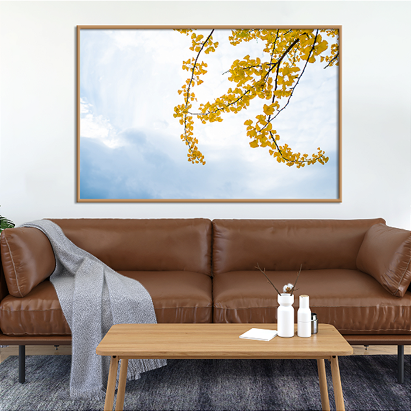 Quadro FineArt Árvore Ginkgo Biloba Amarela