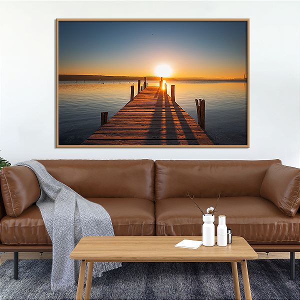 Quadro FineArt Pôr do Sol sobre Trapiche