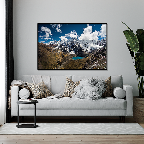 Quadro FineArt Montanha Cordilheira Huayhuash no Peru