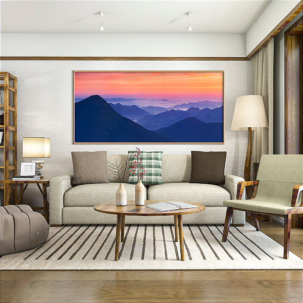 Quadro FineArt Panorama do Nascer do Sol nas Montanhas