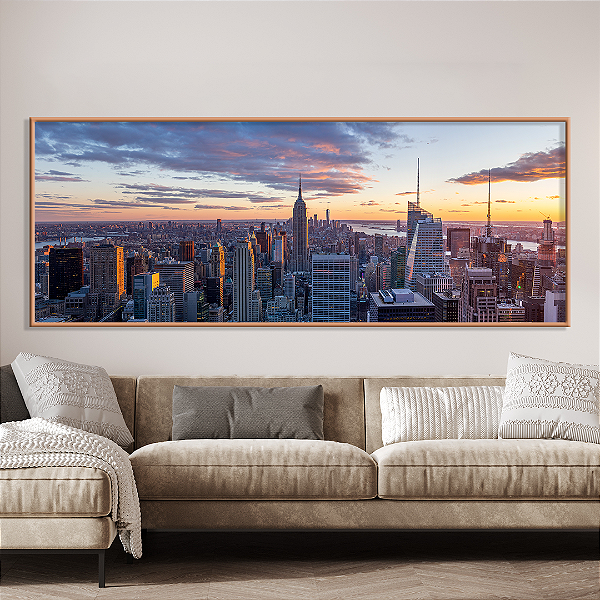 Quadro FineArt Vista Panorâmica da Cidade de Nova York