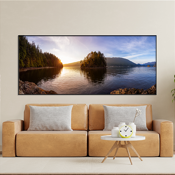 Quadro FineArt Vista Panorâmica da Jug Island Beach no Canadá