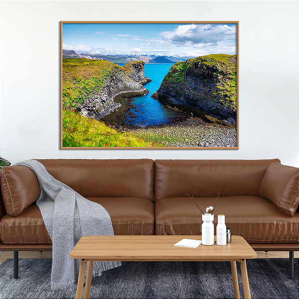 Quadro FineArt Paisagem Litoral da Islândia