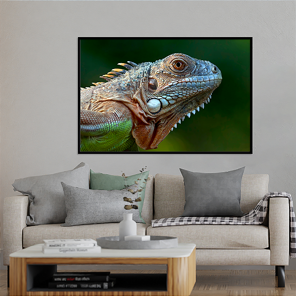 Quadro FineArt Iguana Verde