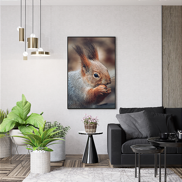 Quadro FineArt Esquilo Vermelho