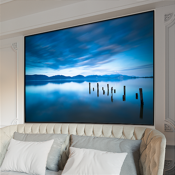 Quadro FineArt Lago di Massaciuccoli ao Amanhecer