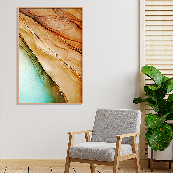Quadro FineArt Abstrato Tons da Floresta