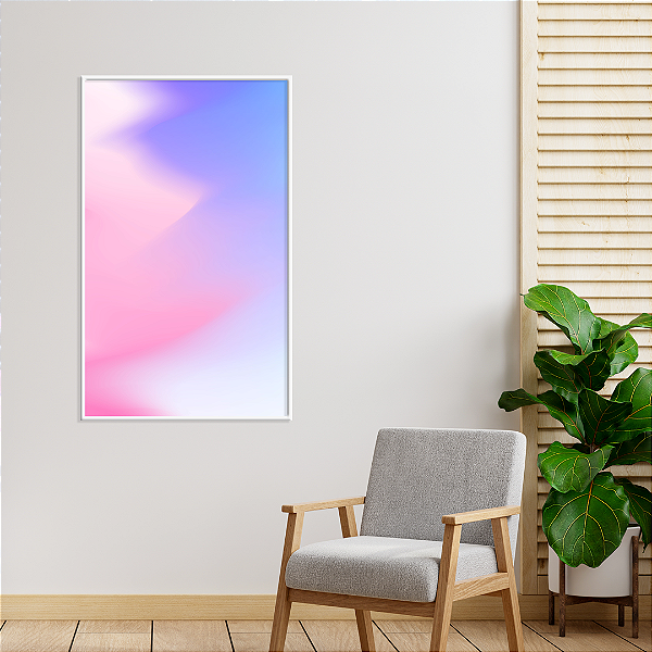 Quadro FineArt Abstrato Harmonia Orgânica em Tons Pastéis