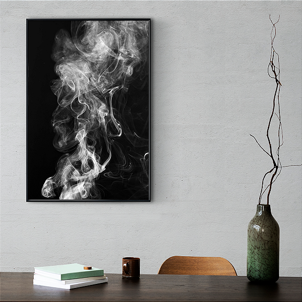 Quadro FineArt Abstrato Sombra da Fumaça