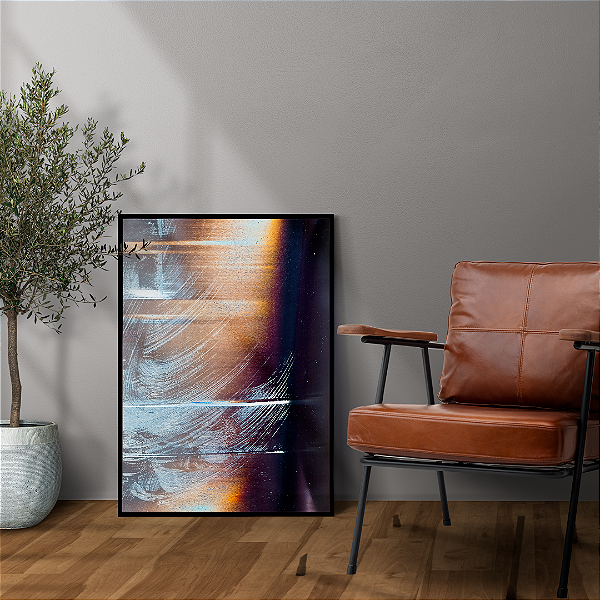 Quadro FineArt Abstrato Envelhecer de Aço