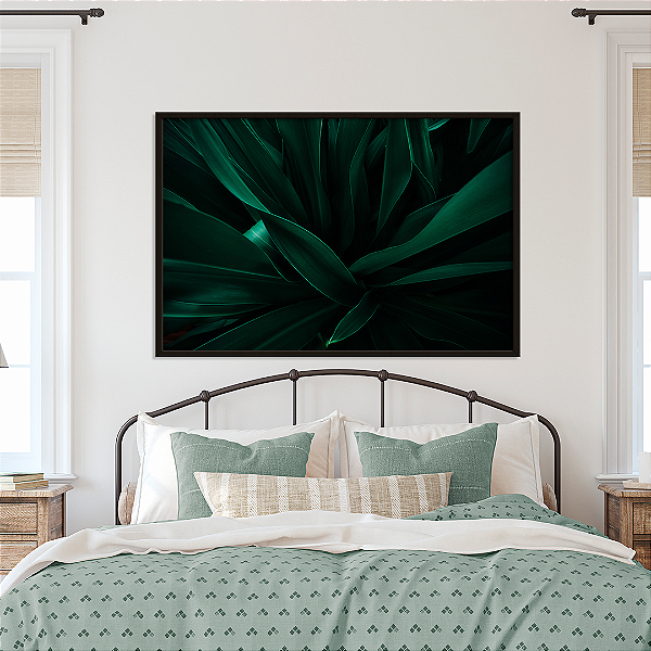 Quadro FineArt Folha Verde Texturas da Floresta